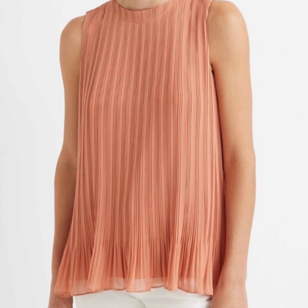 Club Monaco Pleated Swing Top Blouse